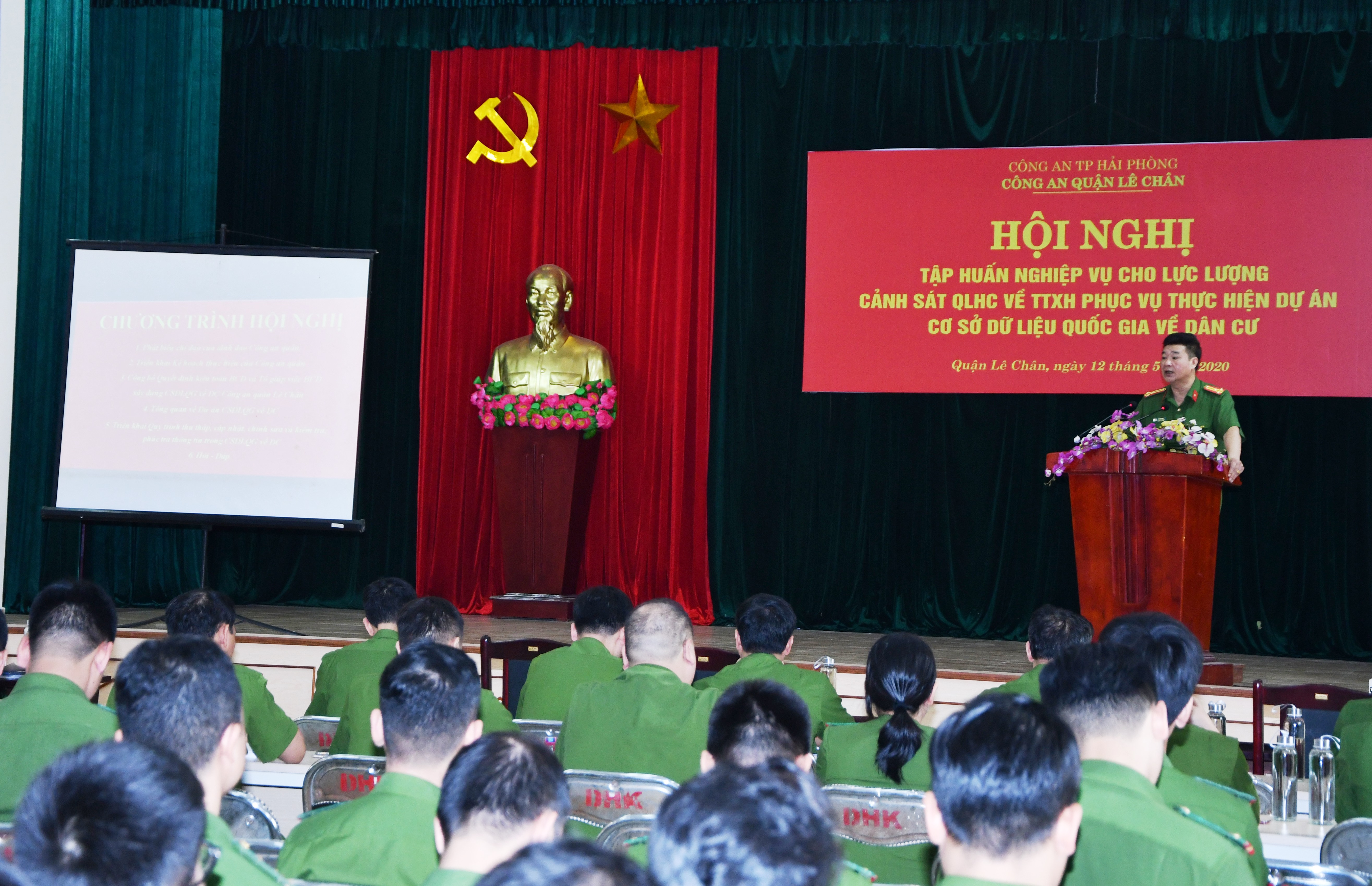 Công an quận Lê Chân:  Tập huấn Đề án xây dựng Cơ sở dữ liệu quốc gia về dân cư